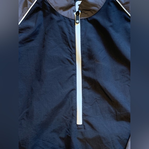 FootJoy Jacket Size XL Black & Gray Half Zip Windbreaker Golf Pullover - Picture 4 of 7